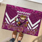 Custom Maroons Cane Toad Rubber Doormat Queensland Rugby
