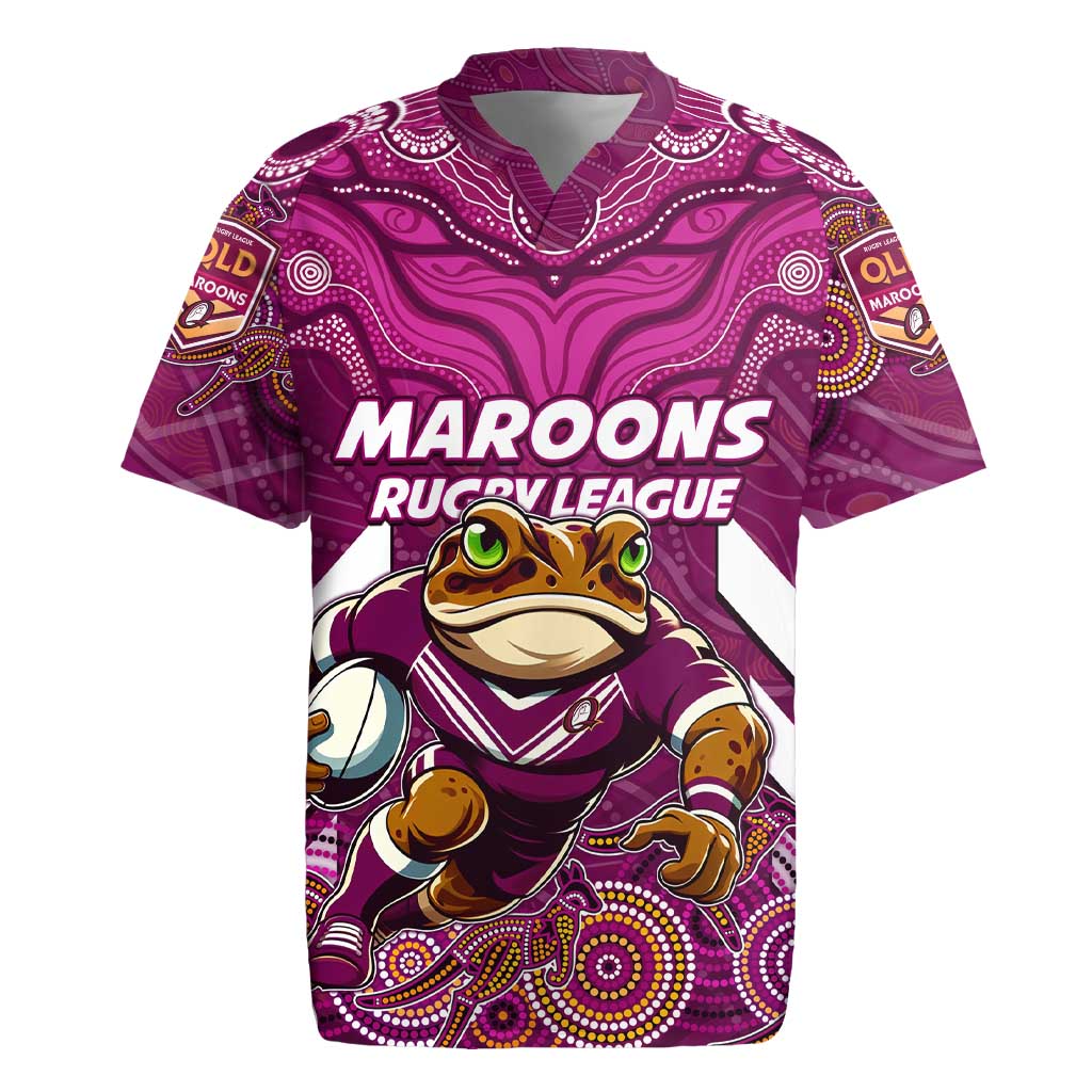 Custom Maroons Cane Toad Rugby Jersey Queensland Rugby