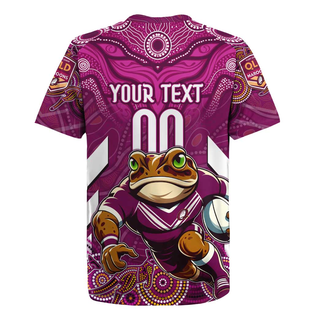 Custom Maroons Cane Toad Rugby Jersey Queensland Rugby