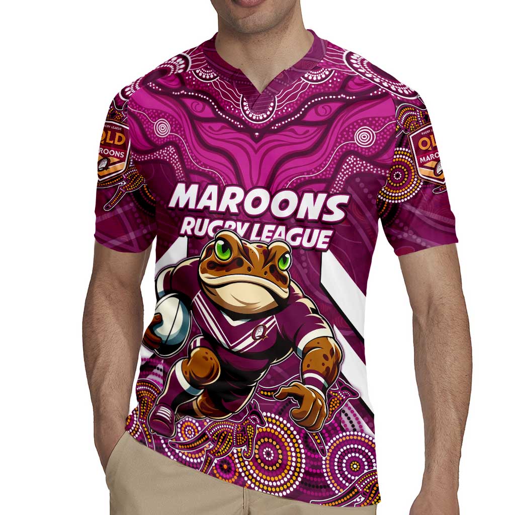 Custom Maroons Cane Toad Rugby Jersey Queensland Rugby
