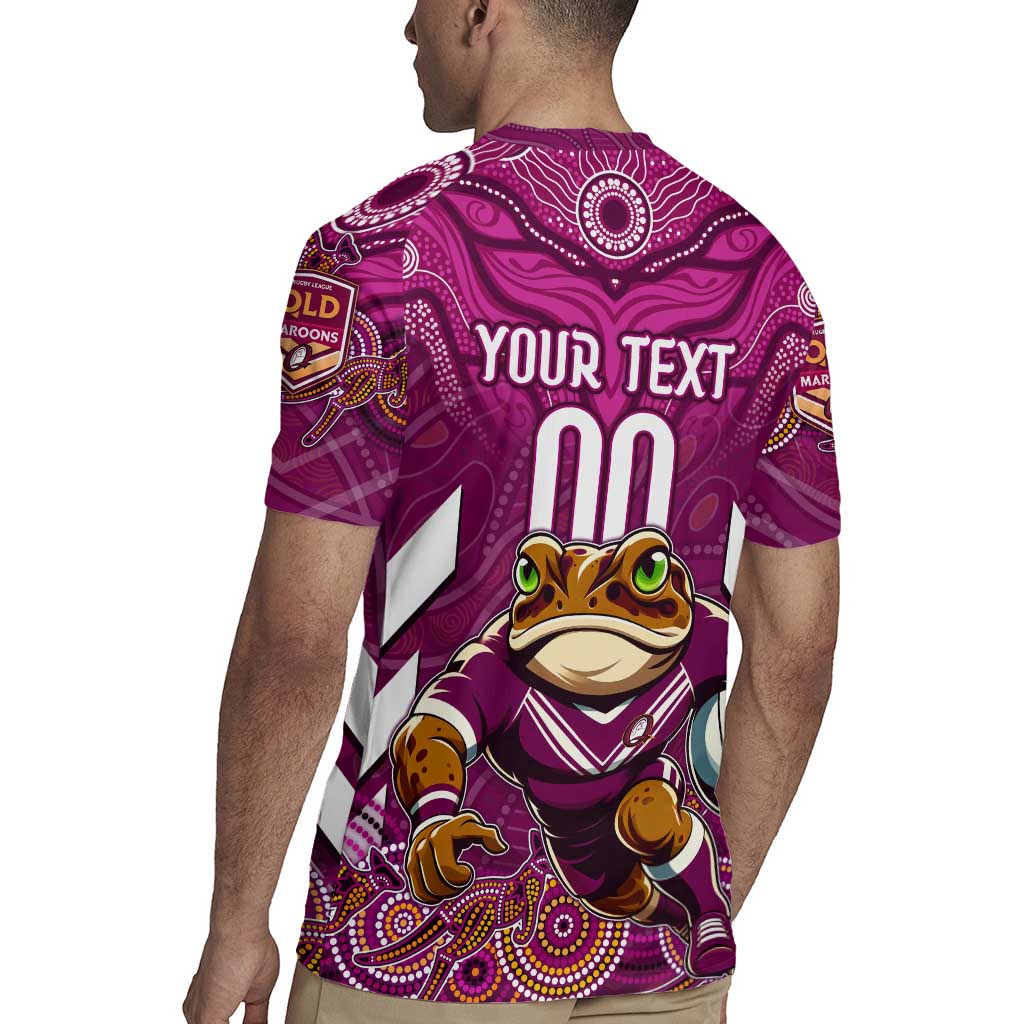 Custom Maroons Cane Toad Rugby Jersey Queensland Rugby