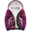 Custom Maroons Cane Toad Sherpa Hoodie Queensland Rugby