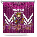 Custom Maroons Cane Toad Shower Curtain Queensland Rugby