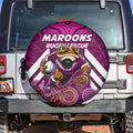 Custom Maroons Cane Toad Spare Tire Cover Queensland Rugby