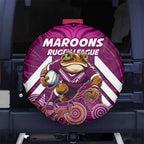 Custom Maroons Cane Toad Spare Tire Cover Queensland Rugby