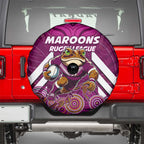 Custom Maroons Cane Toad Spare Tire Cover Queensland Rugby