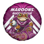 Custom Maroons Cane Toad Spare Tire Cover Queensland Rugby