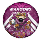 Custom Maroons Cane Toad Spare Tire Cover Queensland Rugby