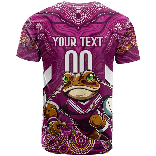 Custom Maroons Cane Toad T Shirt Queensland Rugby