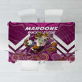 Custom Maroons Cane Toad Tablecloth Queensland Rugby