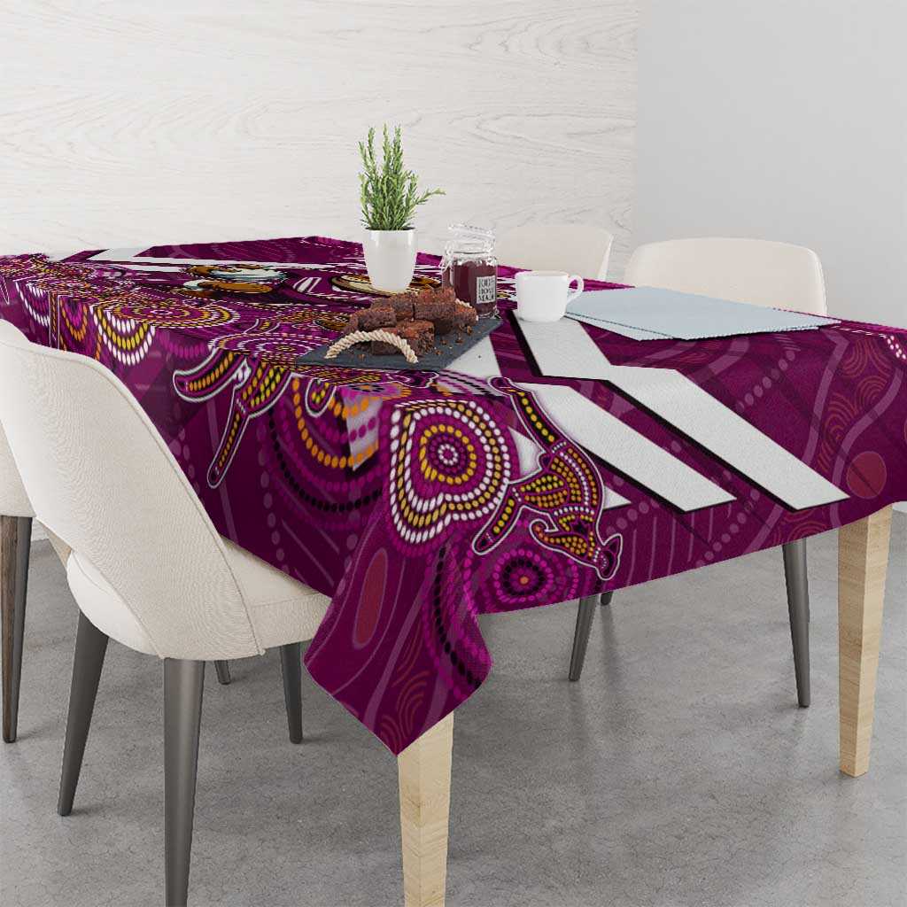 Custom Maroons Cane Toad Tablecloth Queensland Rugby