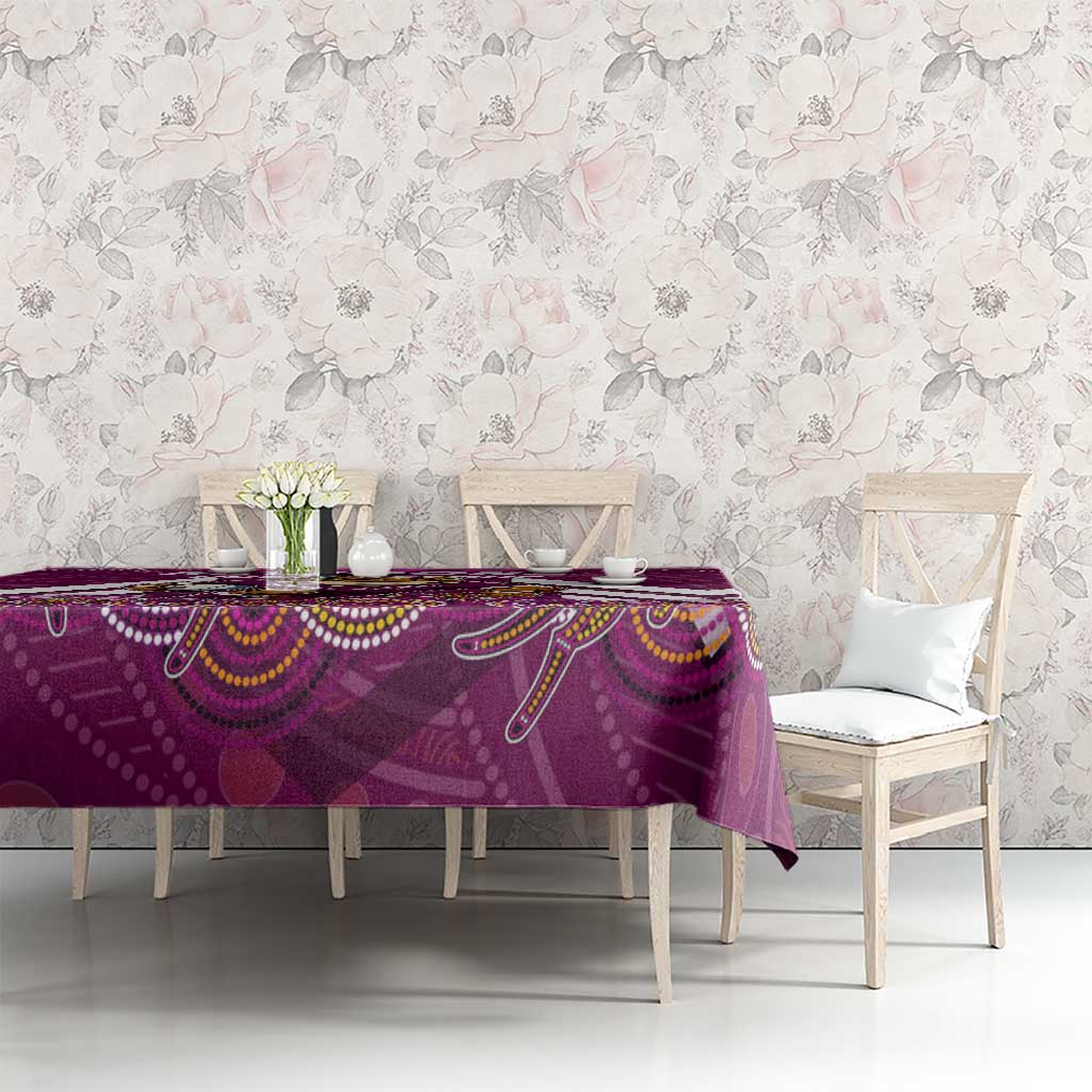Custom Maroons Cane Toad Tablecloth Queensland Rugby