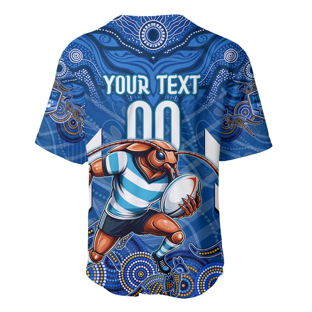 Custom Blues Cockroaches Baseball Jersey New South Wales Rugby