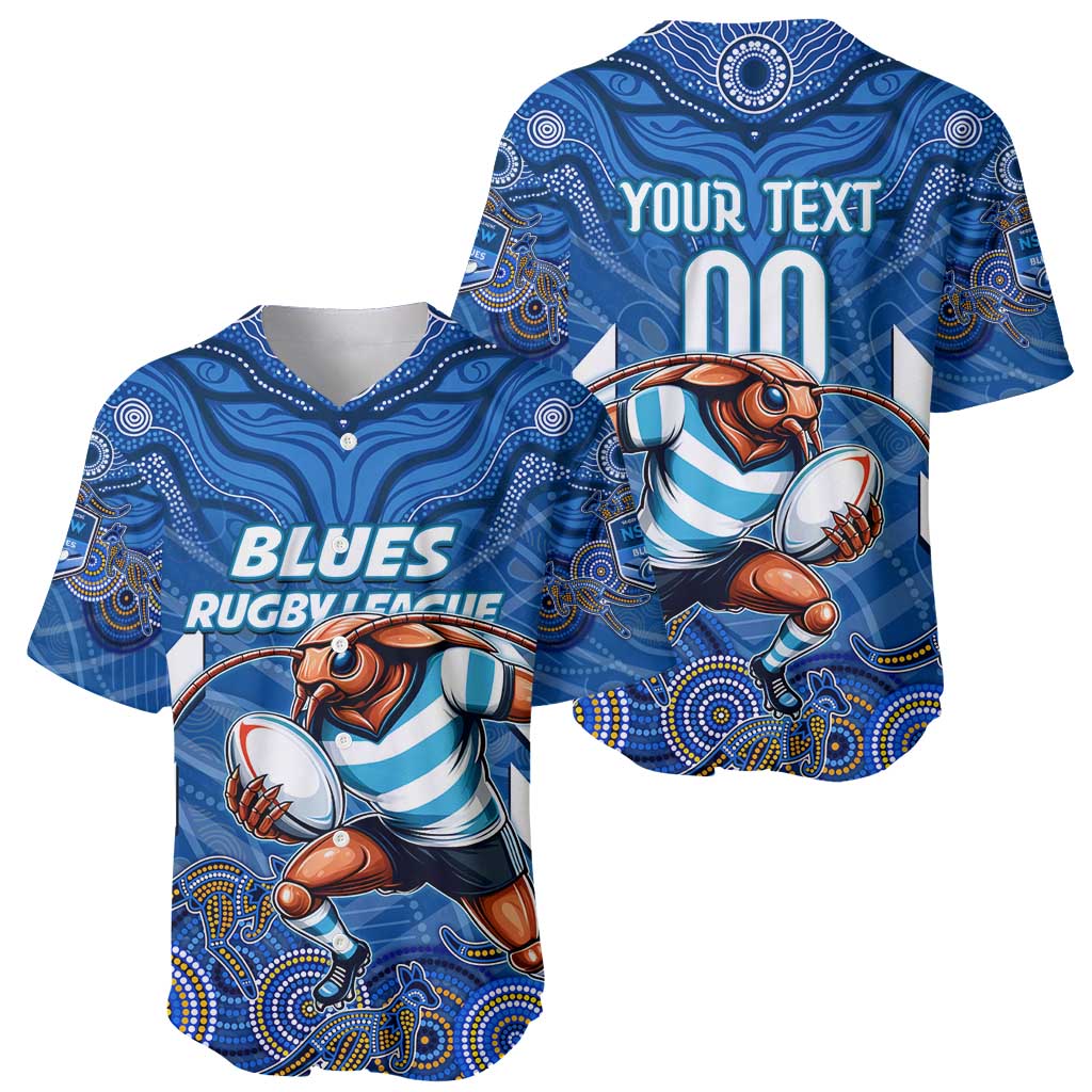 Custom Blues Cockroaches Baseball Jersey New South Wales Rugby