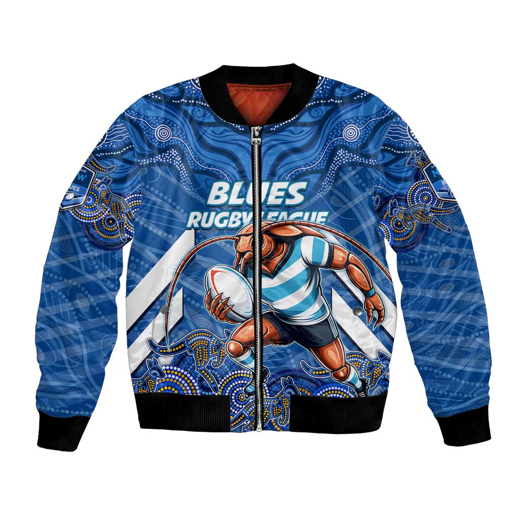 Custom Blues Cockroaches Bomber Jacket New South Wales Rugby