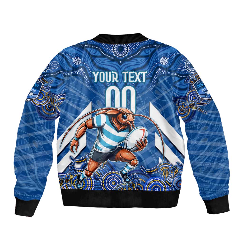 Custom Blues Cockroaches Bomber Jacket New South Wales Rugby