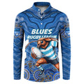 Custom Blues Cockroaches Button Sweatshirt New South Wales Rugby
