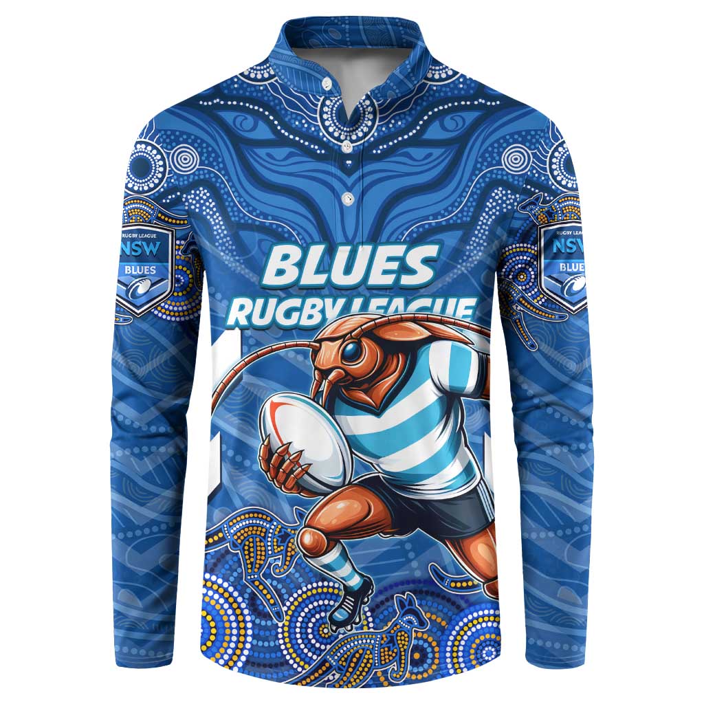 Custom Blues Cockroaches Button Sweatshirt New South Wales Rugby