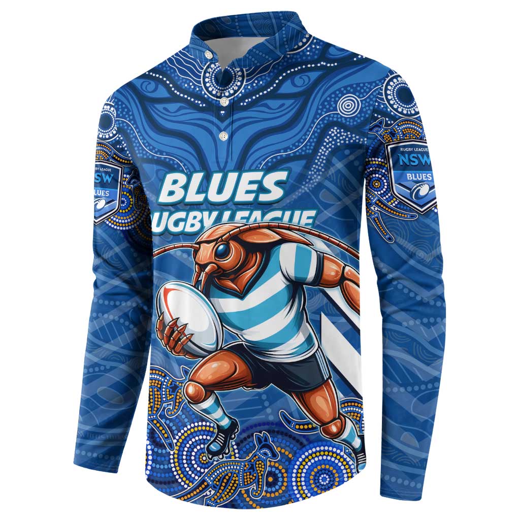 Custom Blues Cockroaches Button Sweatshirt New South Wales Rugby