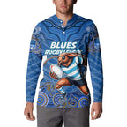 Custom Blues Cockroaches Button Sweatshirt New South Wales Rugby