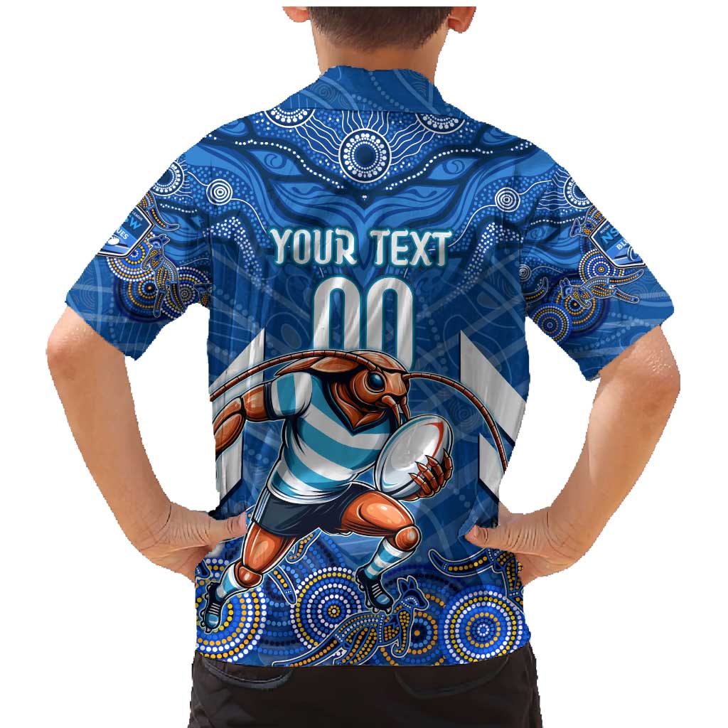 Custom Blues Cockroaches Family Matching Mermaid Dress and Hawaiian Shirt New South Wales Rugby