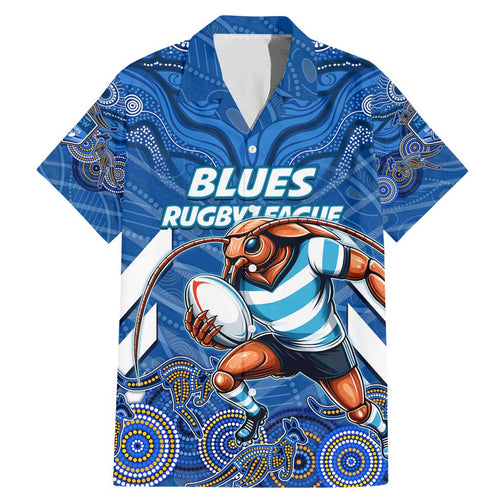 Custom Blues Cockroaches Family Matching Mermaid Dress and Hawaiian Shirt New South Wales Rugby