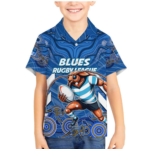 Custom Blues Cockroaches Family Matching Mermaid Dress and Hawaiian Shirt New South Wales Rugby