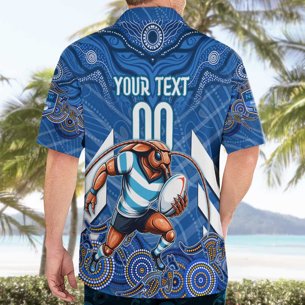 Custom Blues Cockroaches Hawaiian Shirt New South Wales Rugby