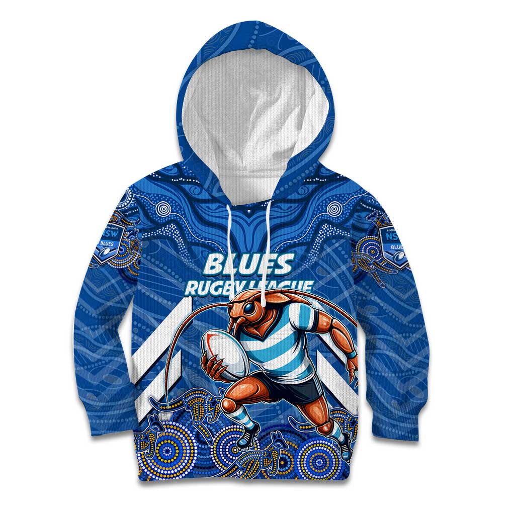 Custom Blues Cockroaches Kid Hoodie New South Wales Rugby