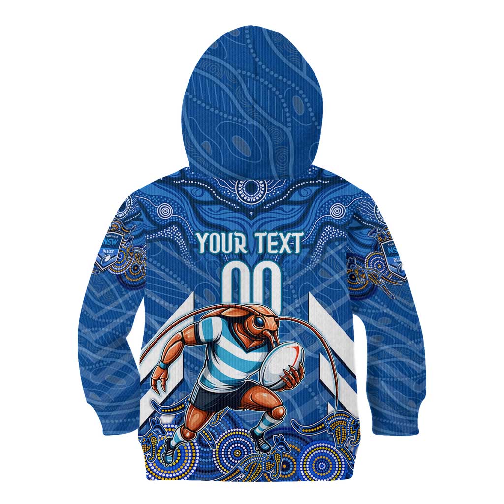 Custom Blues Cockroaches Kid Hoodie New South Wales Rugby