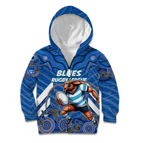 Custom Blues Cockroaches Kid Hoodie New South Wales Rugby