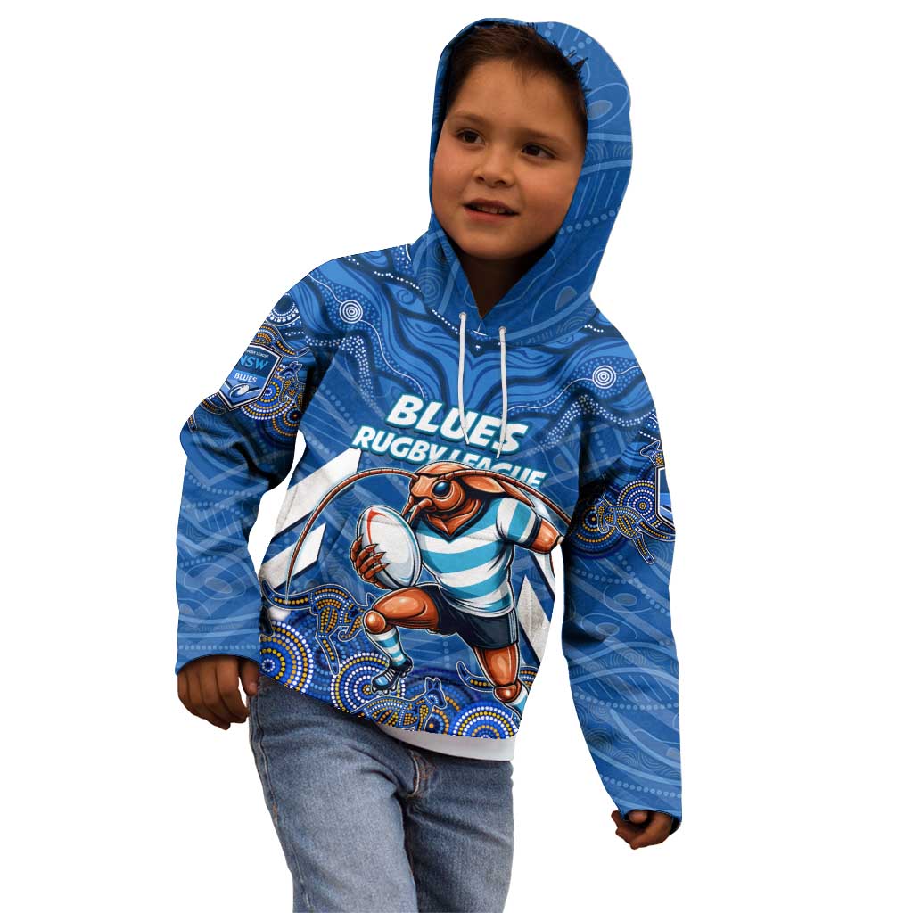 Custom Blues Cockroaches Kid Hoodie New South Wales Rugby