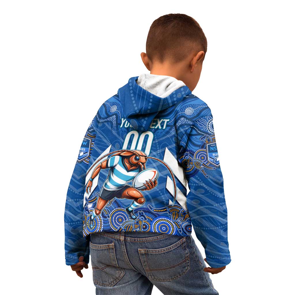 Custom Blues Cockroaches Kid Hoodie New South Wales Rugby