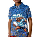 Custom Blues Cockroaches Kid Polo Shirt New South Wales Rugby