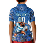 Custom Blues Cockroaches Kid Polo Shirt New South Wales Rugby