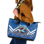 Custom Blues Cockroaches Leather Tote Bag New South Wales Rugby