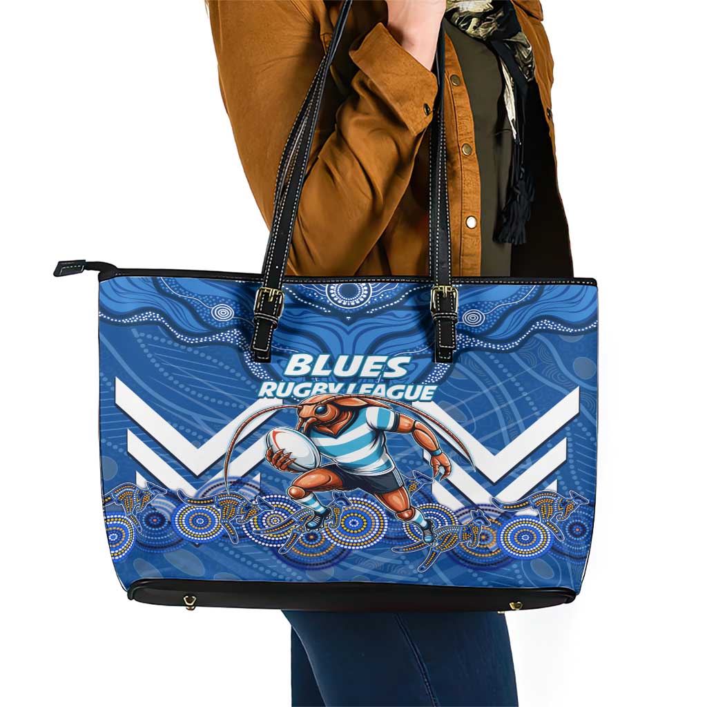 Custom Blues Cockroaches Leather Tote Bag New South Wales Rugby