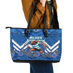 Custom Blues Cockroaches Leather Tote Bag New South Wales Rugby