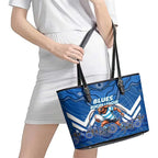 Custom Blues Cockroaches Leather Tote Bag New South Wales Rugby
