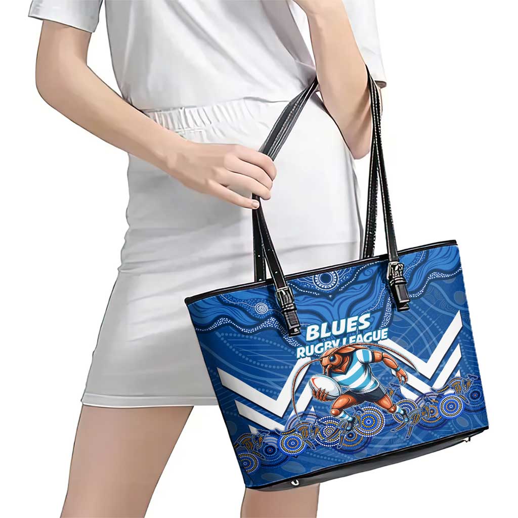 Custom Blues Cockroaches Leather Tote Bag New South Wales Rugby