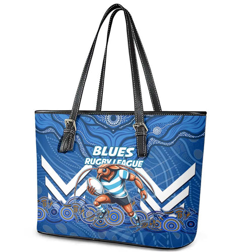 Custom Blues Cockroaches Leather Tote Bag New South Wales Rugby