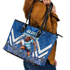 Custom Blues Cockroaches Leather Tote Bag New South Wales Rugby
