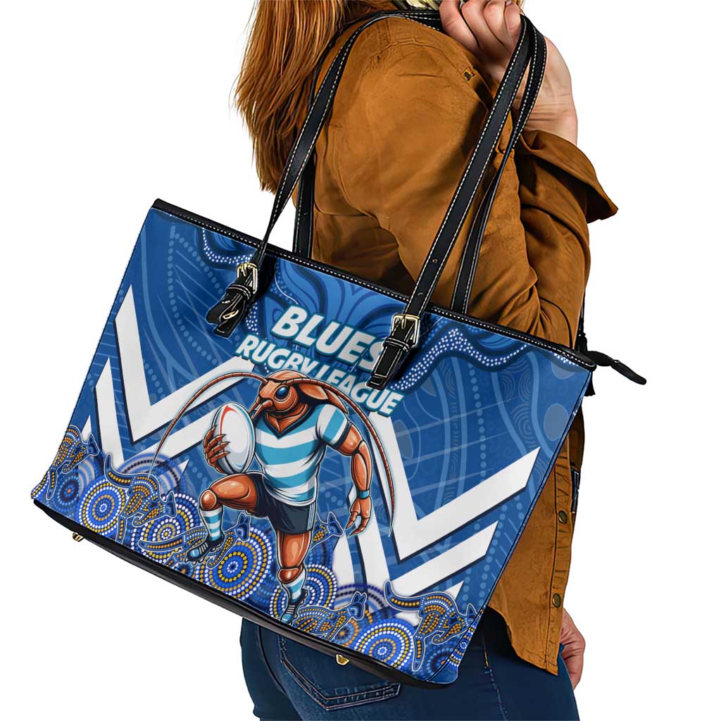 Custom Blues Cockroaches Leather Tote Bag New South Wales Rugby