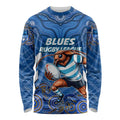 Custom Blues Cockroaches Long Sleeve Shirt New South Wales Rugby