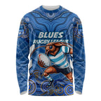 Custom Blues Cockroaches Long Sleeve Shirt New South Wales Rugby