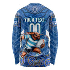 Custom Blues Cockroaches Long Sleeve Shirt New South Wales Rugby