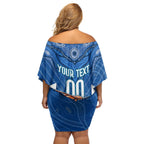 Custom Blues Cockroaches Off Shoulder Short Dress New South Wales Rugby