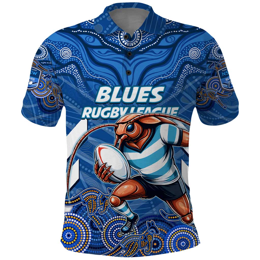 Custom Blues Cockroaches Polo Shirt New South Wales Rugby
