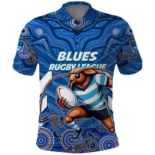 Custom Blues Cockroaches Polo Shirt New South Wales Rugby