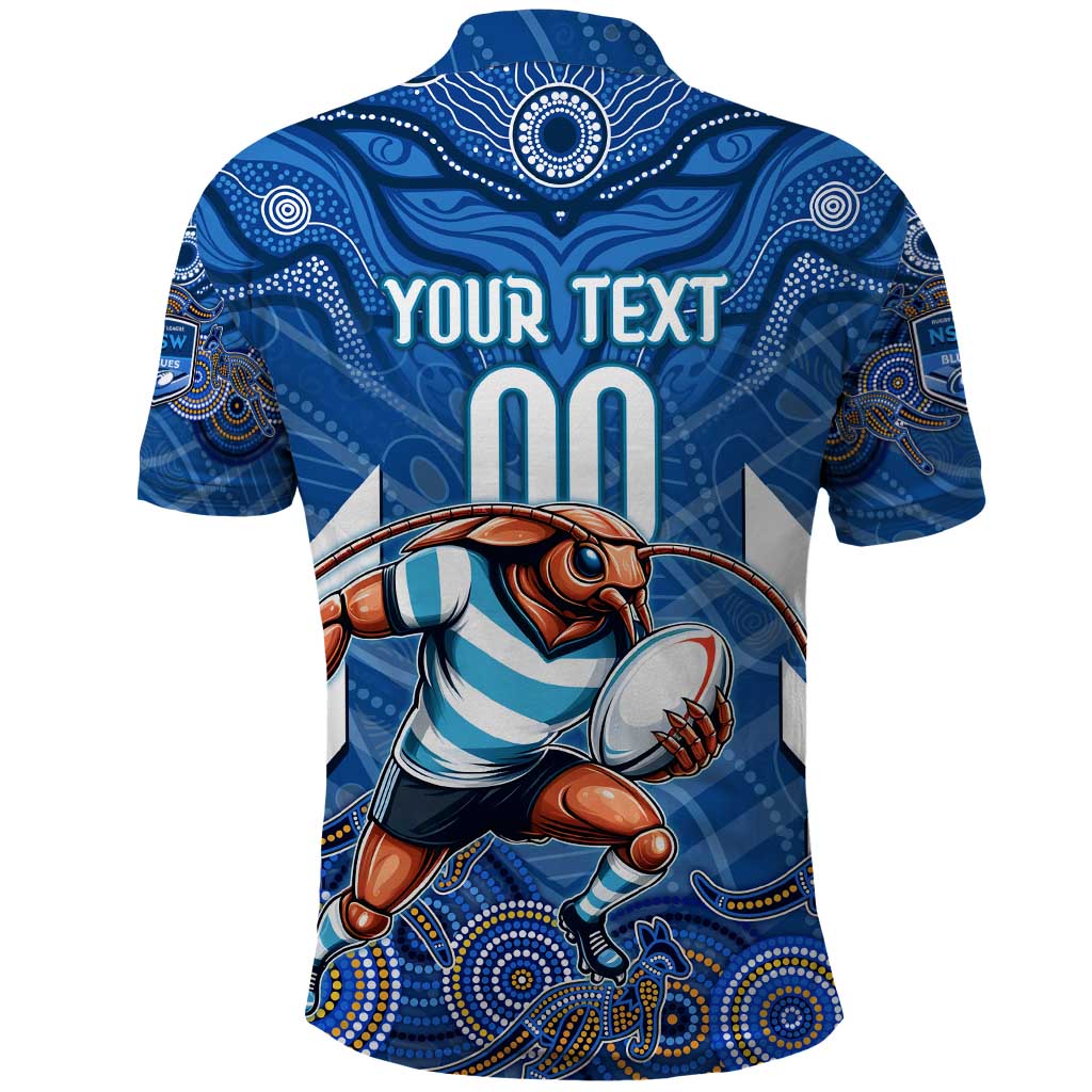 Custom Blues Cockroaches Polo Shirt New South Wales Rugby